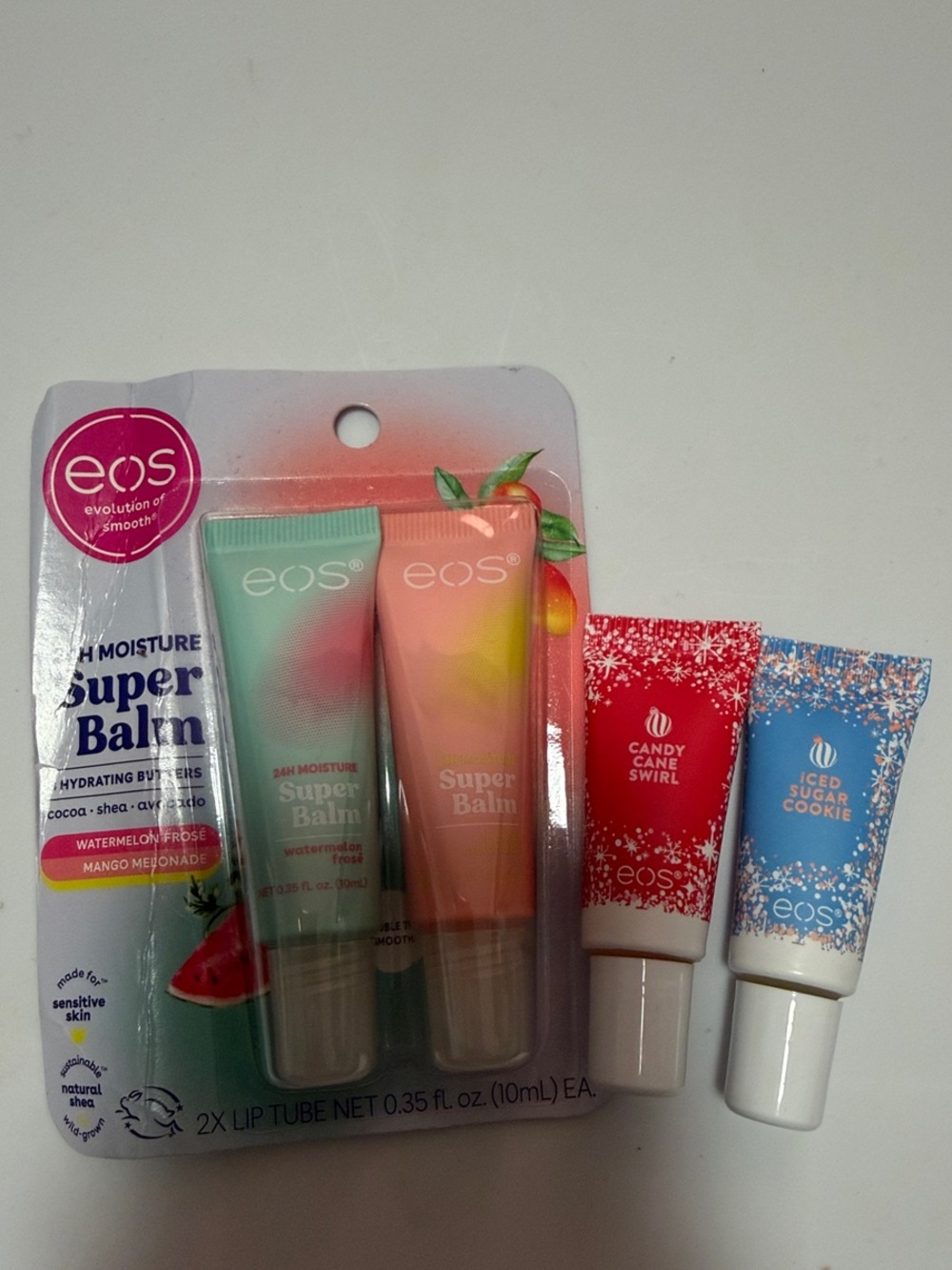 💎 eos Super Balm & Seasonal Lip lot